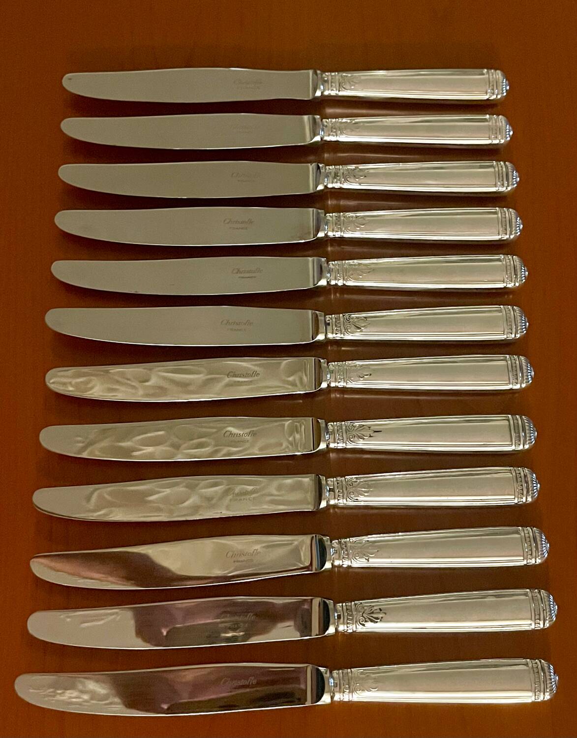 Christofle Malmaison 49-piece cutlery set for 12 people, excellent condition