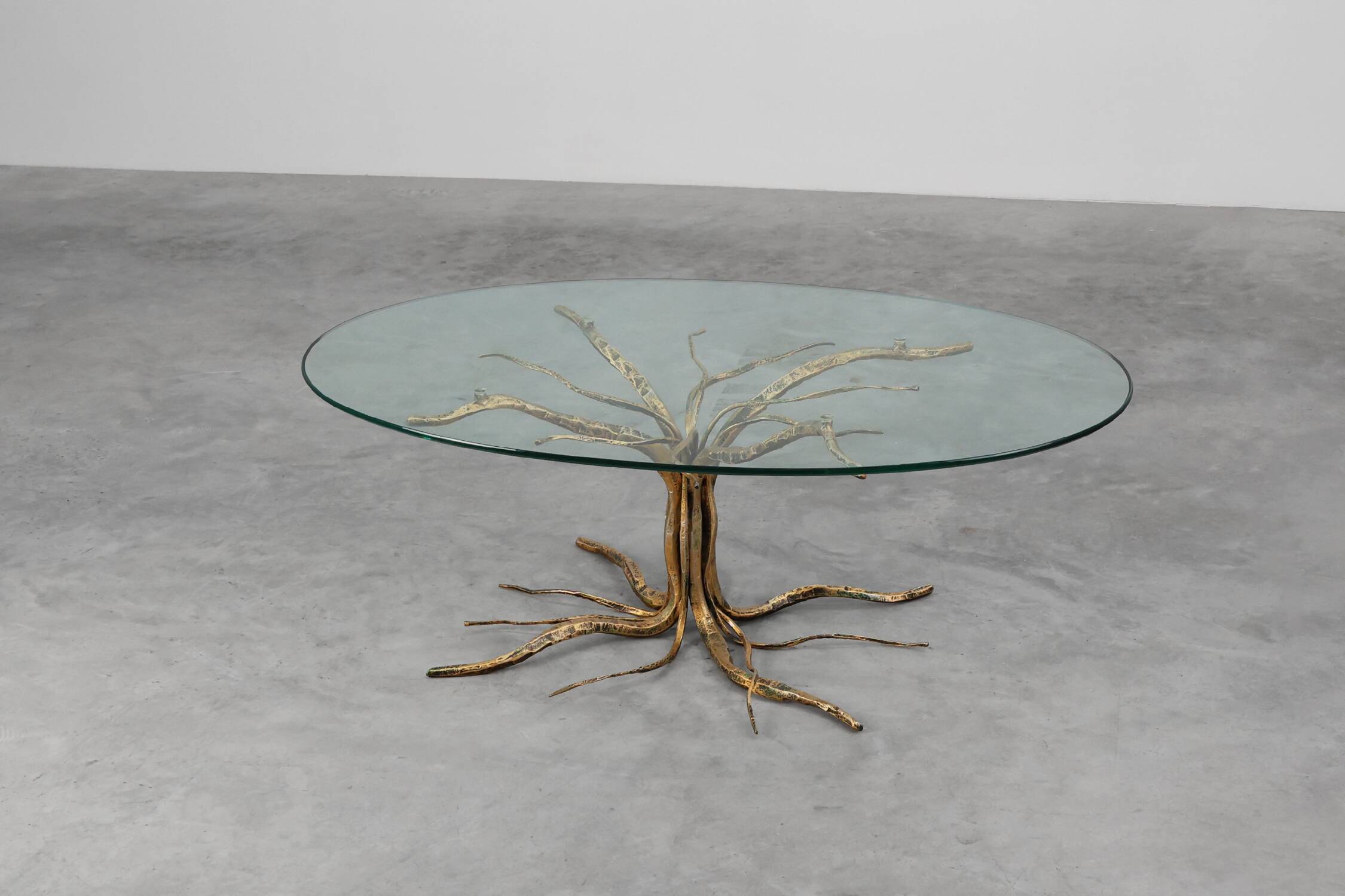 Mid-century forged metal coffee table by Salvino Marsura, Italy 1960s