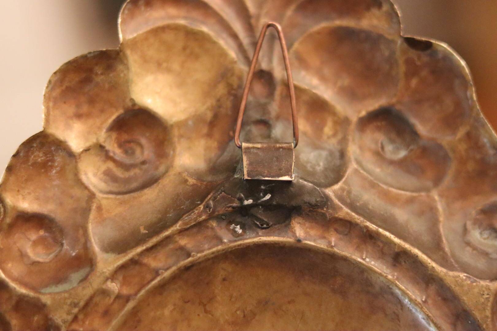 Paire d'appliques suédoises en laiton du milieu du siècle