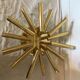 Chandelier 14 branches brass Sciolari House 1960