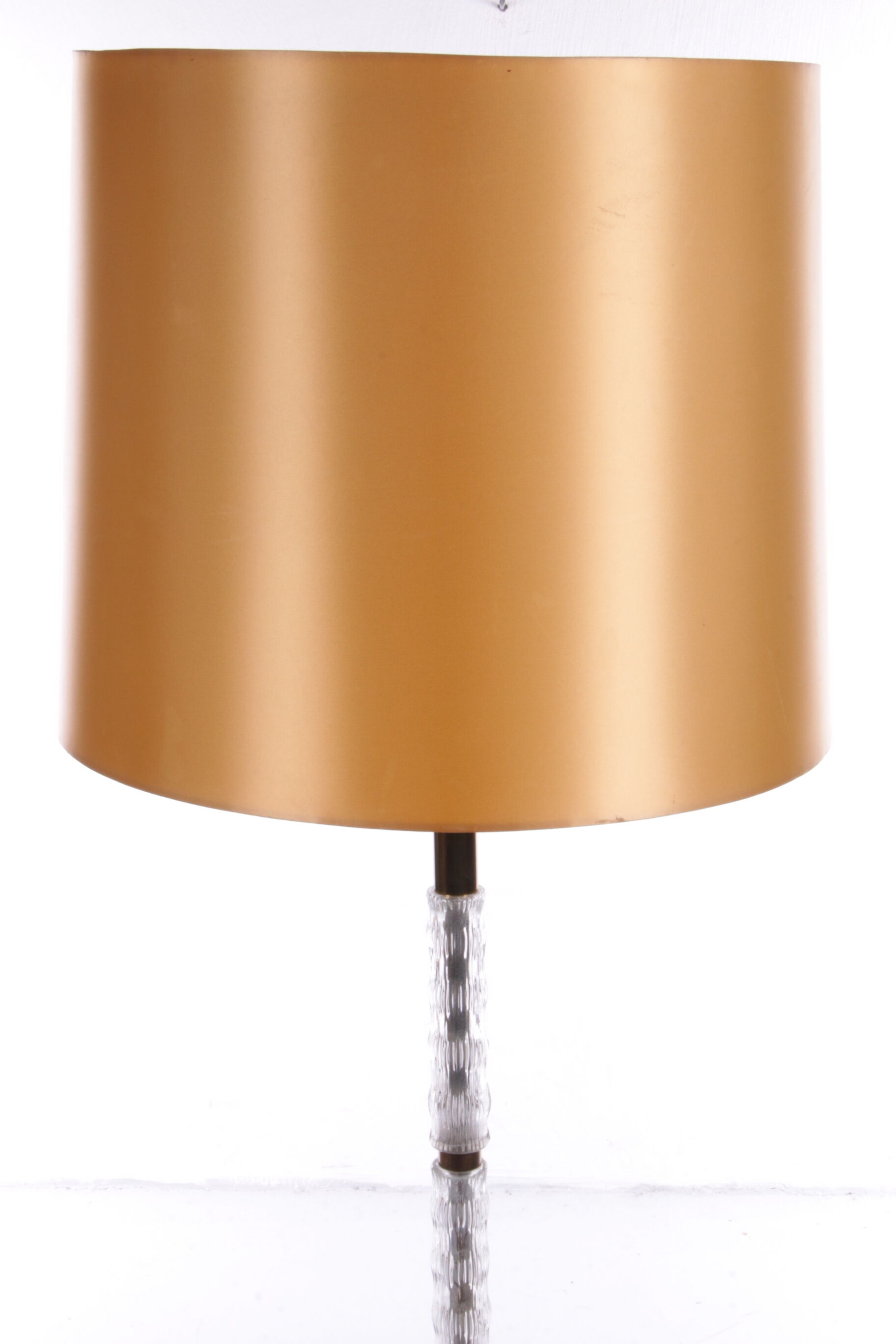 Floor lamp with glass tubes and brass details, 1960s