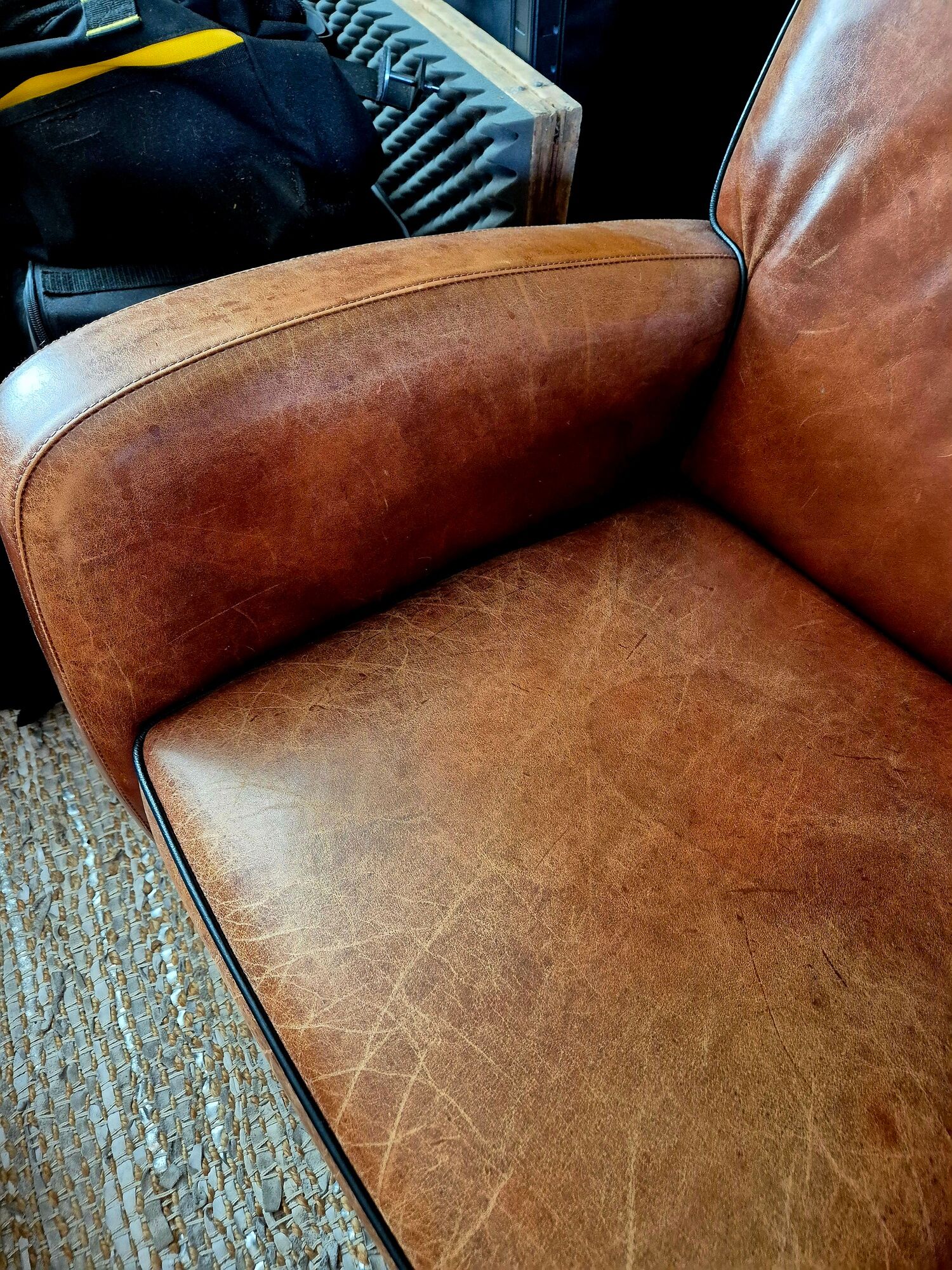 Art Deco Armchair Cognac