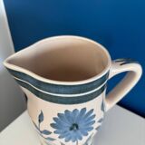 Longchamp blue flower ceramic pitcher