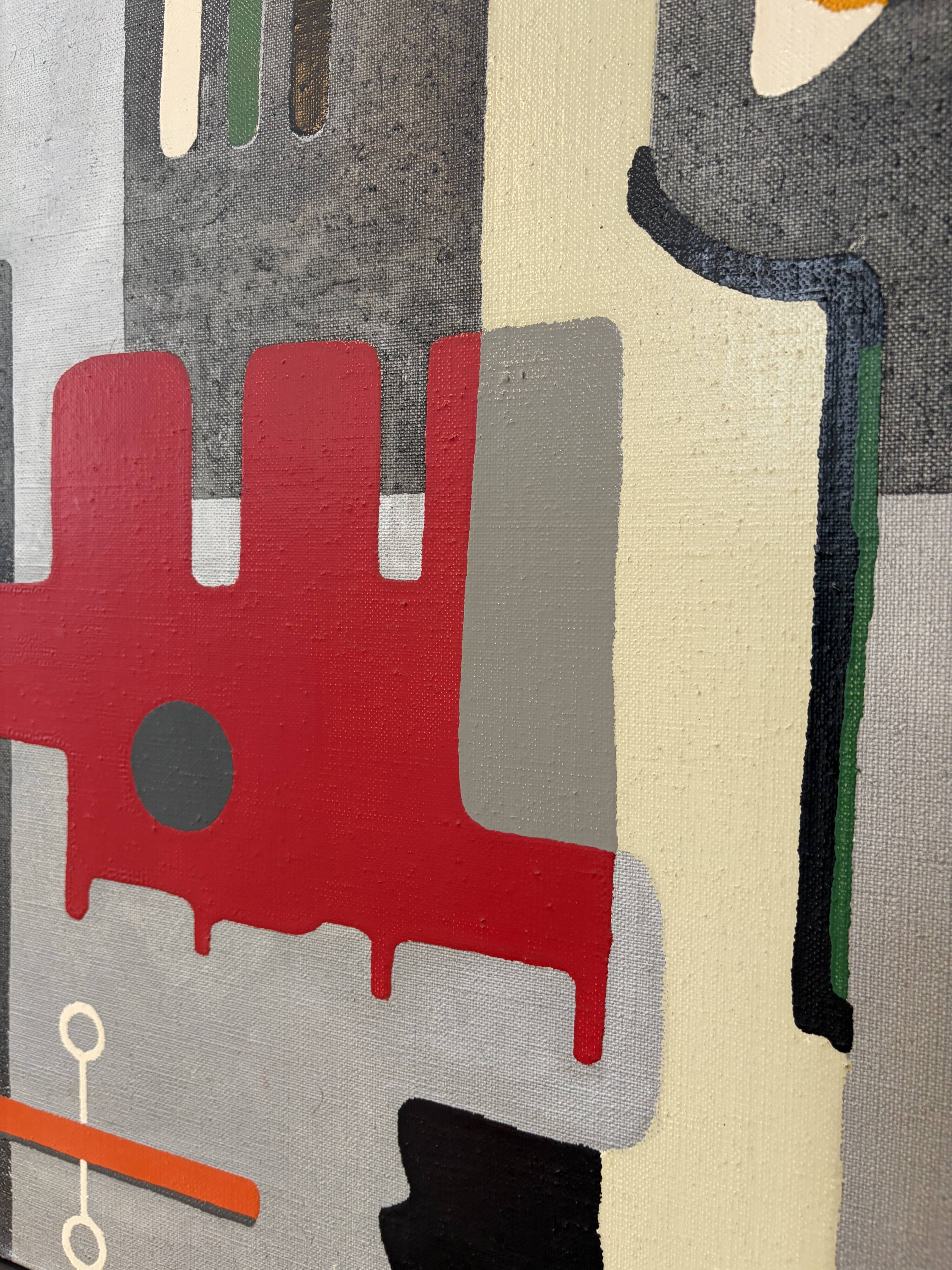 Abstract oil on canvas 1971