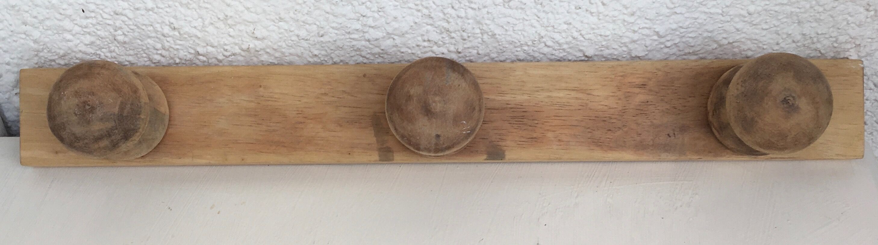 Wooden wall hook