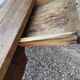 Ancien bureau en bois vintage