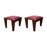 Geometric oak stools, 1940