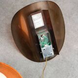 Vintage German Wall Lamps in Copper Plating from Ist Ellux, 1980s, set of 2