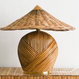 Pencil Reed Table Lamp Mid Century Modern