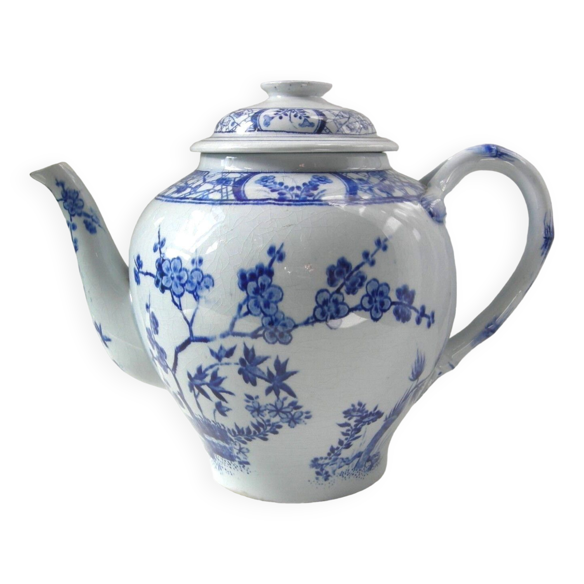Rare teapot art nouveau 1880 creil montereau model japan