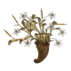 Mid-century design banci style wall lamp sconce crystal flower bouquet