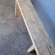 Natural old solid wood bench 120 cm