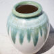 Ceramic pot, jar, glazed planter, vintage pot cover, decoration