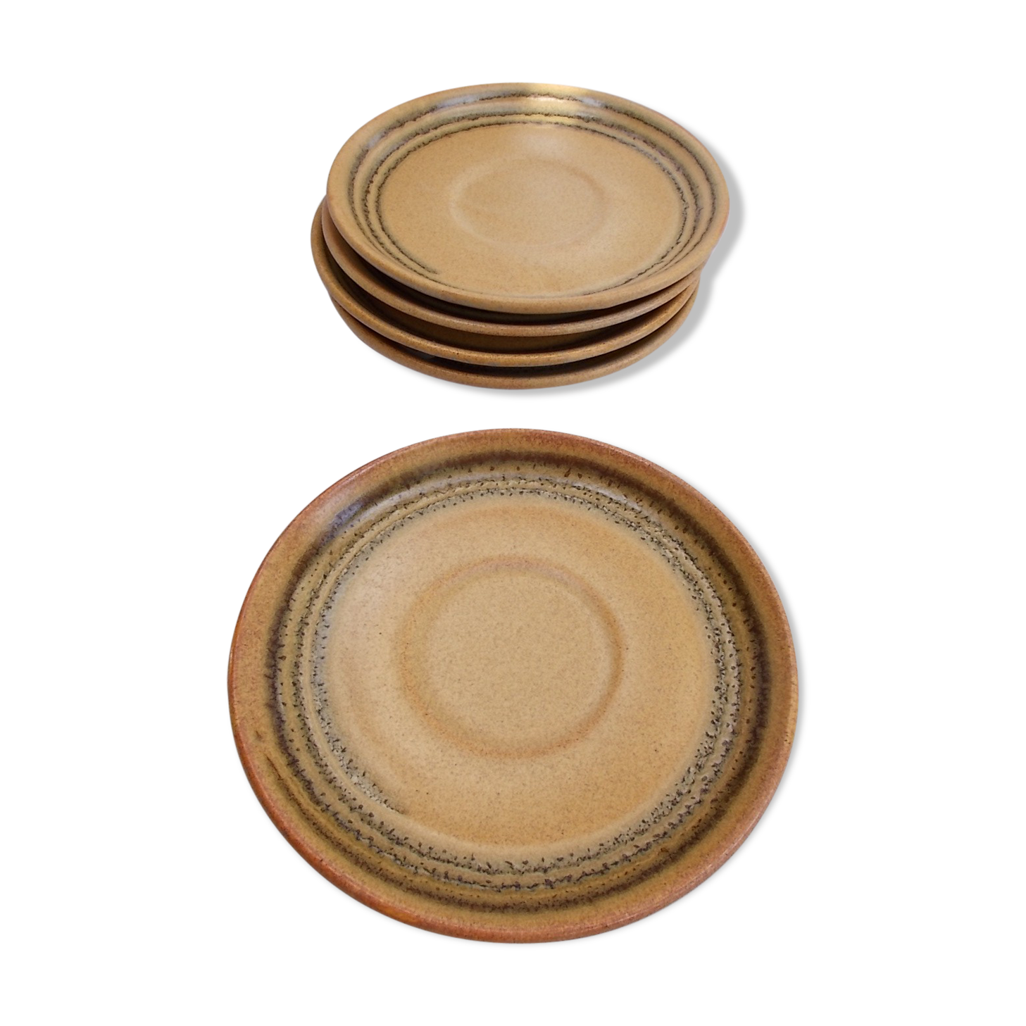 lot 5 saucers diam 13.5 Sarreguemines