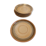 lot 5 saucers diam 13.5 Sarreguemines