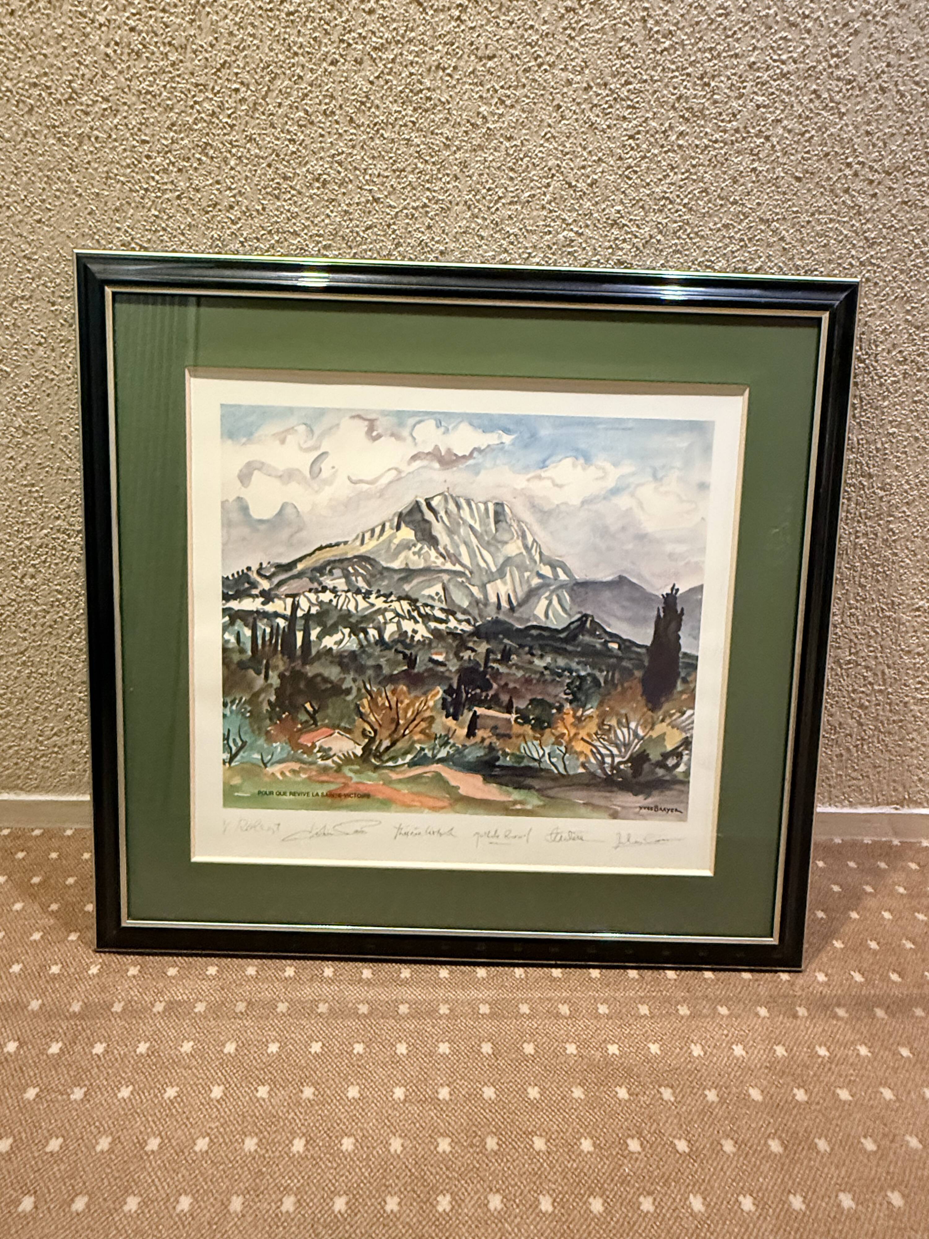 Lithograph by Yves Brayer, signed.