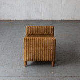 Stool, hocker in rattan and teak, Dutch design, 1970’s