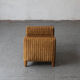 Stool, hocker in rattan and teak, Dutch design, 1970’s