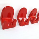 Paire de patères space age par Makio Hasuike pour Gedy, 1960