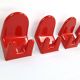 Pair of space age coat hooks by Makio Hasuike for Gedy, 1960