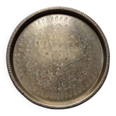 Ancien plat, assiette en cuivre ou laiton - Inde n°2