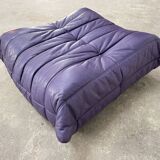Ligne Roset vintage leather pouf