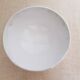 Large old bowl with piedouche in ochre yellow earthenware
