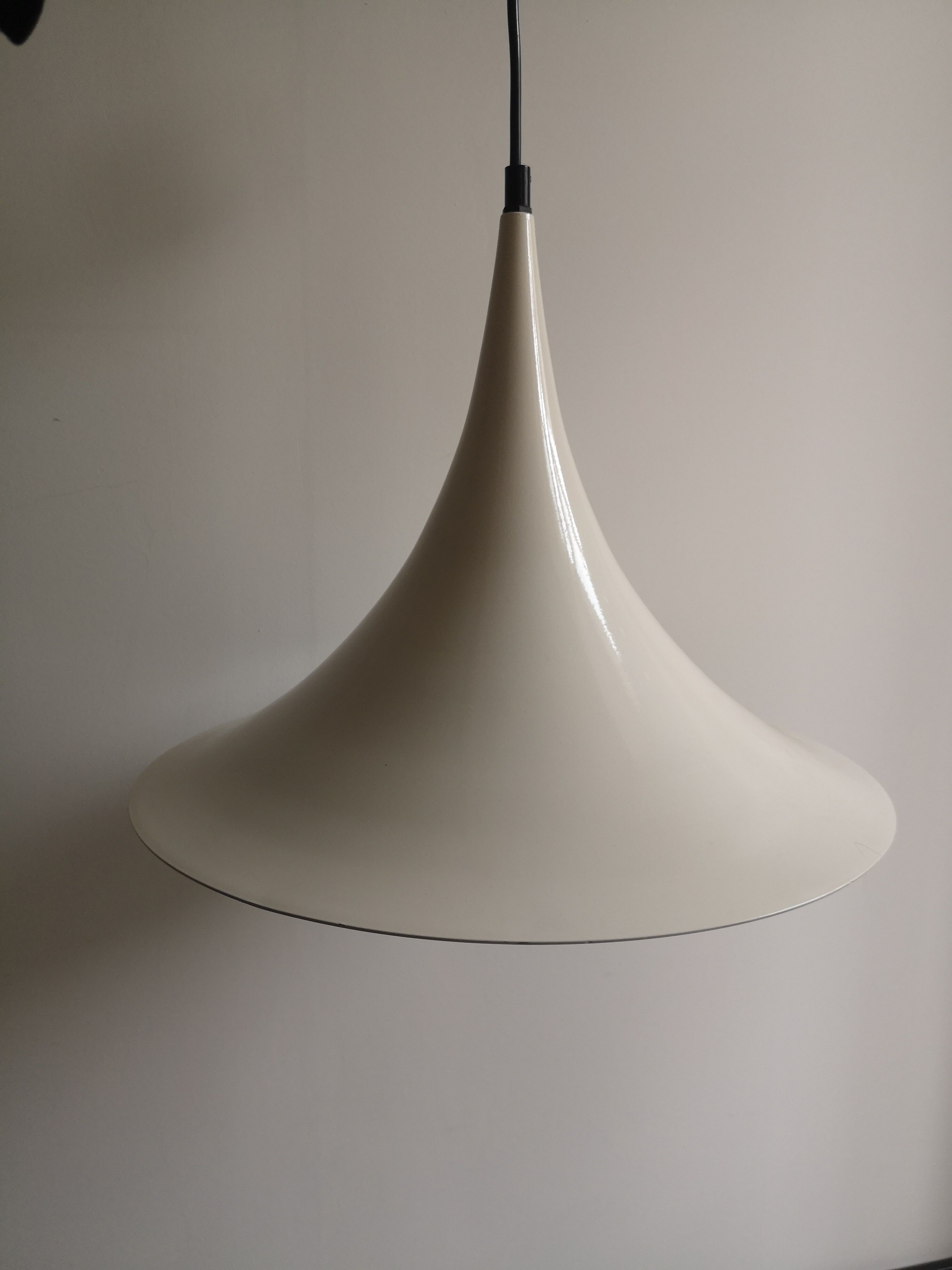 Metal tulip pendant lamp, design Fog & Morup, 1970