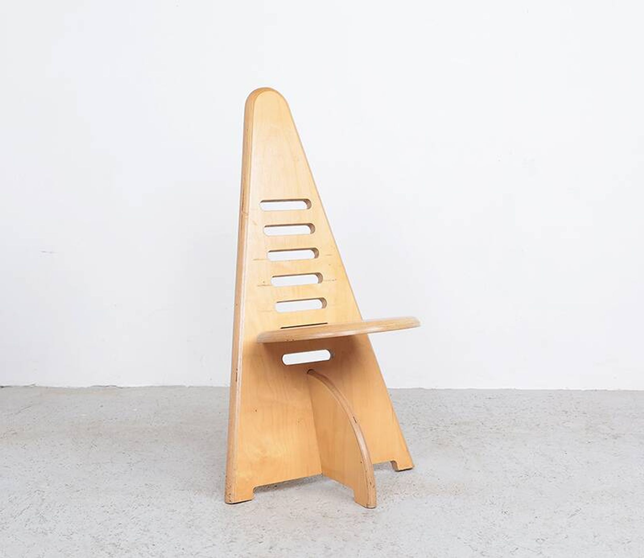 Chaises en bois ajustables Lundi-sit, Lundia années 1980.