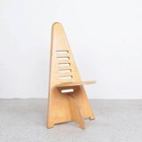 Lundi-sit adjustable wooden chairs, Lundia 1980s