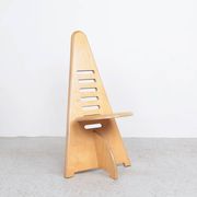Chaises en bois ajustables Lundi-sit, Lundia années 1980.