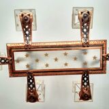 Rectangular chandelier 8 petitot