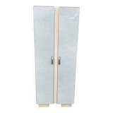 Armoire vintage en Formica bleu (vert d’eau)