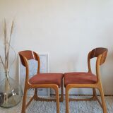 Suite of 4 chairs sleds Baumann, 1960s