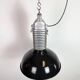 Large Industrial Black Enamel Factory Pendant Lamp from Philips, 1960s