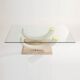 Faux elephant tusk coffee table Maison Jansen for Ralph Pucci Collections Italy