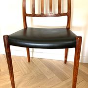Vintage chair, Danish rosewood 1974, Model 83, by Niels Moller