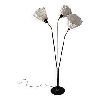 1950s Scandinavian floor lamp with three arms