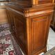 Library buffet two-body display cabinet solid cherry Louis-Philippe