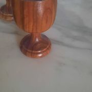 Lot de coquetiers en bois