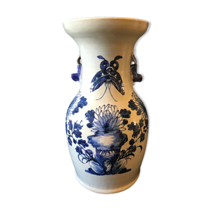 Vase balustre en porcelaine blanc