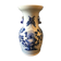 Vase balustre en porcelaine blanc bleu sous couverte céladon XIXe
