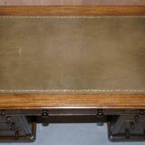 Victorian desk with two columns, hardwood, with VR locks, 1860.