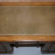Victorian desk with two columns, hardwood, with VR locks, 1860.