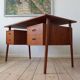 Danish teak floating desk by A.P. Svenstrup, 1960
