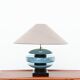 Large Shanghai ceramic lamp by François Chataîn, 1980s