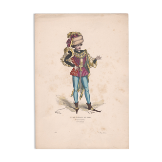 An illustration image costumes of Paris : Lord issue Edit : F . Roy circa 1876 to 1880