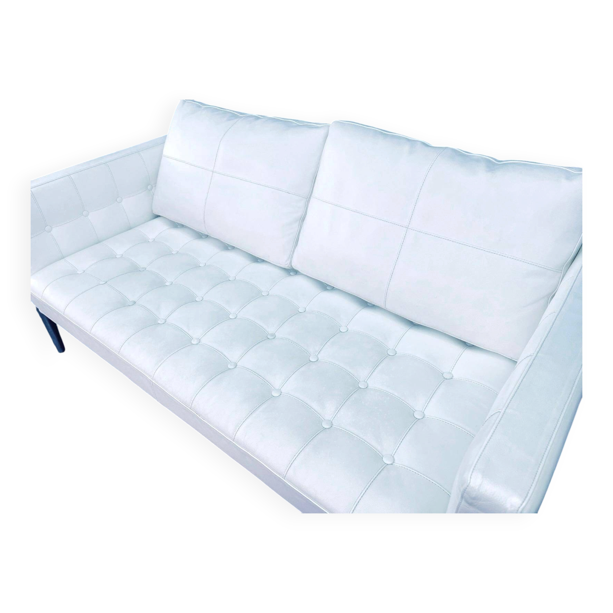 White leather flower sofa Philippe Starck x Cassina