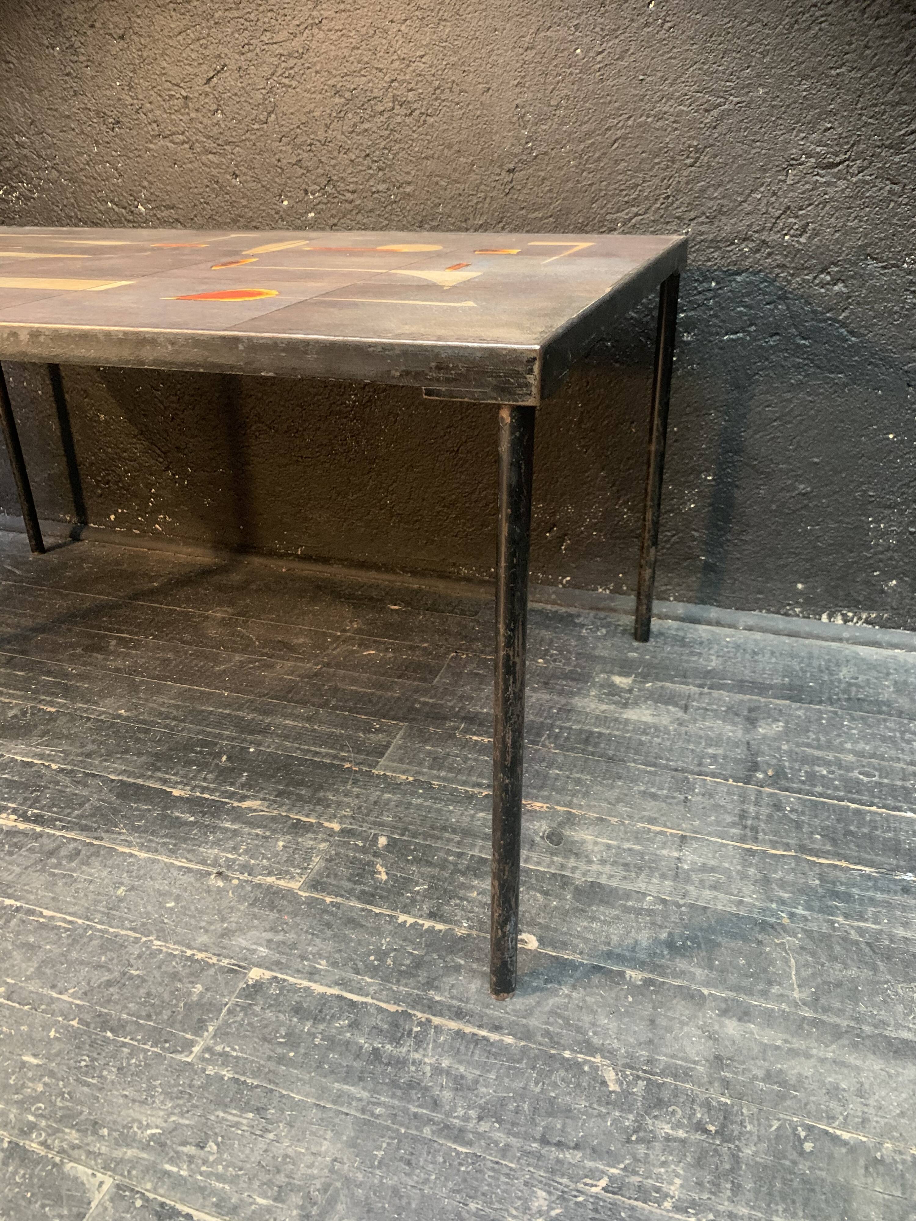 Table basse design en céramique Jacques Lignier