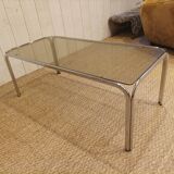 Vintage glass coffee table